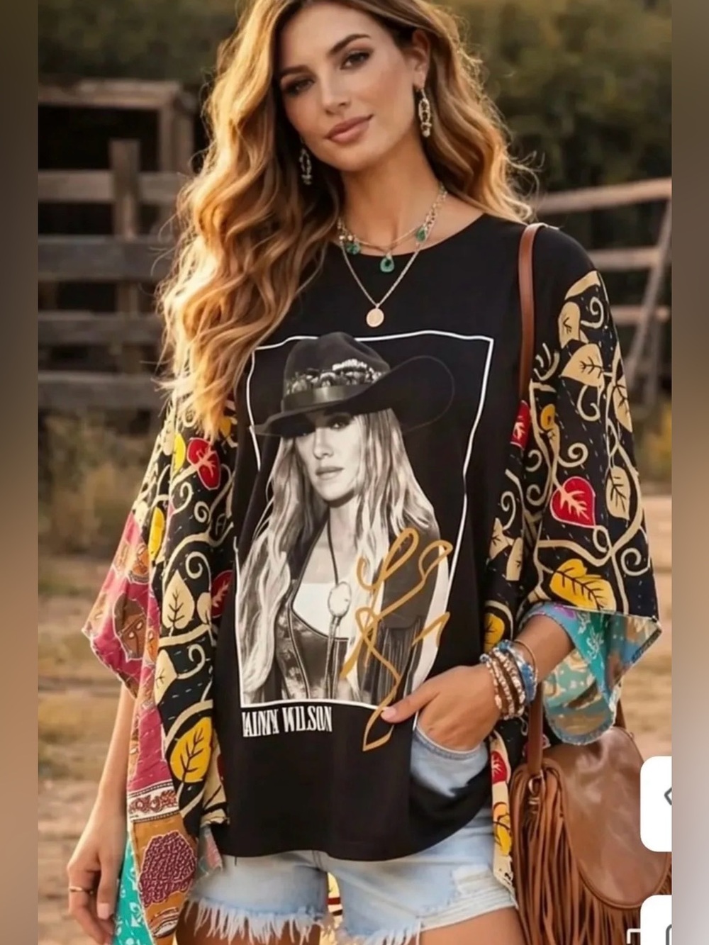 LAINEY WILSON upcycled Kantha tunic top os S M L XL 1x 2x 3x
